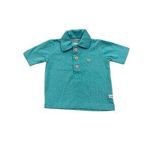 RuggedButts Blue/Pink Baby Boy's Polo - Size 3-6 months - Like New!